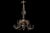 Antique Swedish Chandelier in Bronze For Sale - Image 3 of 9