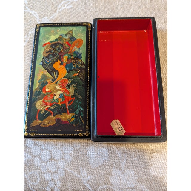 Folk Art 1970s Svyatogor the Giant (Святогор) by Artist N. Shakovah From Kholui For Sale - Image 3 of 8