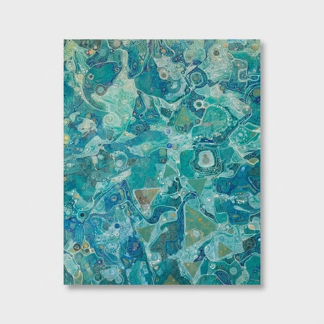 This is a one-of-a-kind original abstract painting by San Diego artist, Alexander Arshansky. Its dimensions are 60" x 48"...