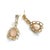 Gemstone Bochic "Capri" Pink Quartz & White Topaz Earrings Set In 18K Gold & Silver For Sale - Image 7 of 18
