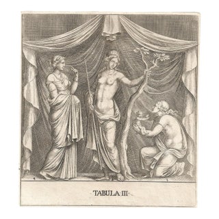 18th Century Birth of Adonis Mythological Engraving For Sale