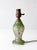 Vintage 1930s Green Glass Table Lamp For Sale - Image 4 of 13