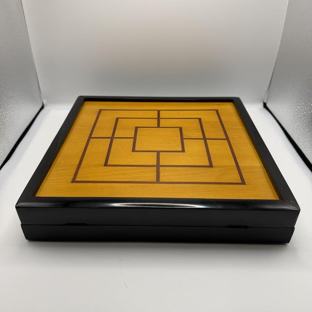 Wood Bauhaus Games Box for Chess, Nine Mens Morris, and Backgammon, Germany, 1920s For Sale - Image 7 of 15