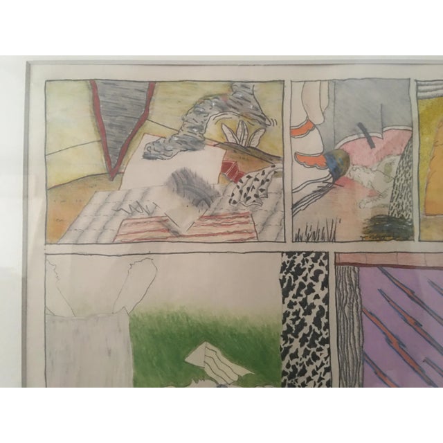 Abstract 1980s Jim Thornton Abstract Painting For Sale - Image 3 of 6