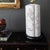 1960s Pierced Porcelain Blanc De Chine Quatrefoil Lamp on Black Base For Sale - Image 15 of 18