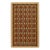 Brown Gold Lattice Cotton Suzani Wall Decor For Sale