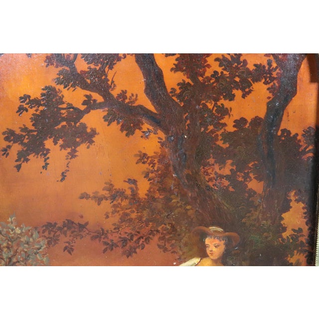 Late 19th Century Late 19th Century Rare Signed Millet Vernis Martin Paint Decorated French Louis XVI Corner Cabinet For Sale - Image 5 of 12