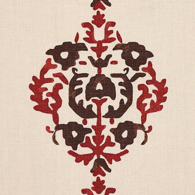 Traditional Sample - Schumacher Constantine Fabric in Jasper For Sale - Image 3 of 4