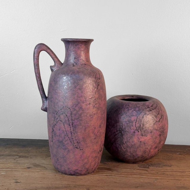 Ceramic Model 302/2 & 305/3 Vases from Ruscha, West Germany, 1970s, Set of 2 For Sale - Image 13 of 13