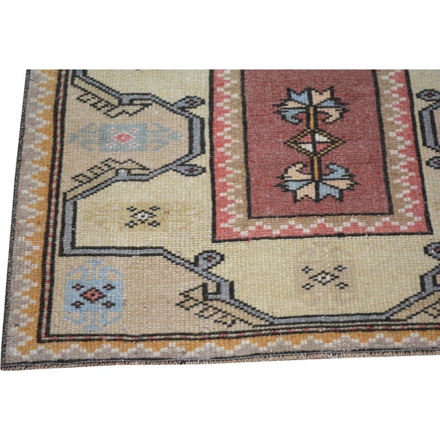 Vintage Turkish Anatolian Hand Knotted Wool Rug, 2'4"x9'2" For Sale - Image 4 of 4