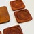 Mid Century Teak Hanging Coaster Set - Set of 6 Coasters With Holder - 1970s For Sale - Image 12 of 14