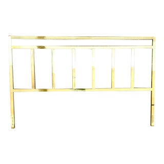 Hollywood Regency Brass King Headboard For Sale