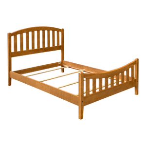 2000s Ethan Allen Elements Collection Shaker / Arts & Crafts Solid Maple Full Spindle Bed (27-5632)