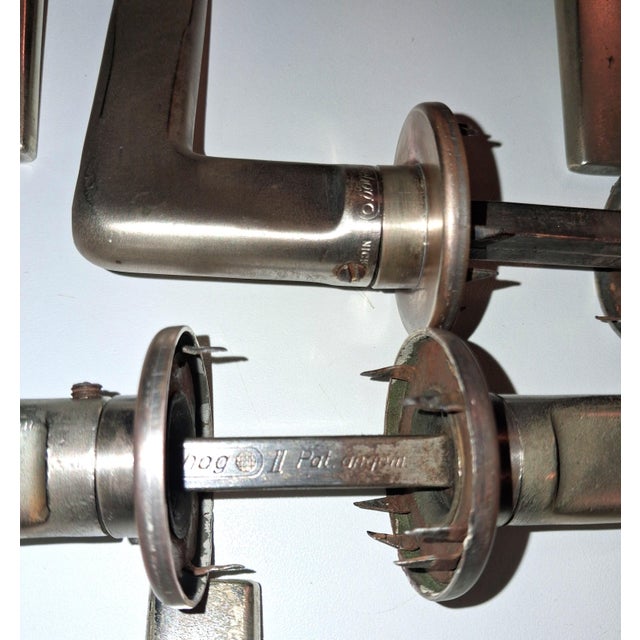 Door Handles by Max Burchartz for Wehag, 1934, Set of 5 For Sale - Image 4 of 7
