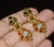 Italian Authentic Vintage Piero Milano 5.40Cts Natural Spessartite Garnet Green Tourmaline Diamond Solid 18k Gold Earrings, Pair For Sale - Image 3 of 16