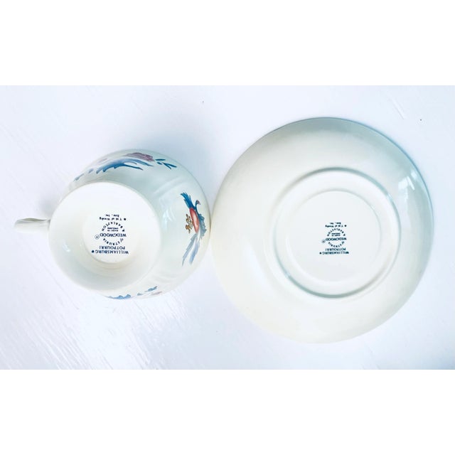English 1970s Wedgwood Williamsburg Potpourri Teacup and Saucer Set, Made in England- 17 Pieces For Sale - Image 3 of 7