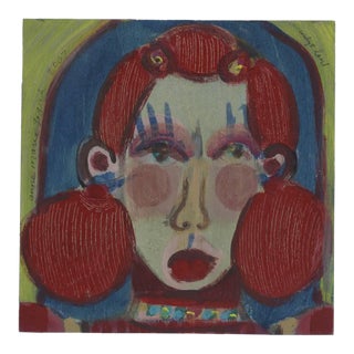Anne Marie Grgich, "Candy's Land" 2007, Acrylic on Panel, Outsider Folk Art For Sale