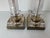 Hollywood Regency 1980’s Chapman Neoclassical-Style Column Glass and Brass Table Lamps – A Pair For Sale - Image 3 of 9