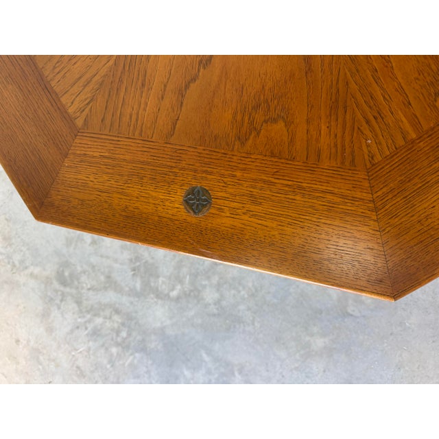 Mid-Century Drexel “Esperanto” Walnut Octagonal Coffee Table For Sale In Miami - Image 6 of 12