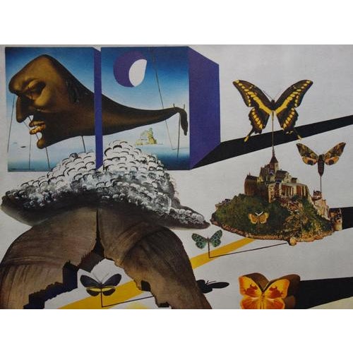 Salvador Dalí, Normandy, SNCF Butterfly Suite, Original Lithograph For Sale - Image 6 of 7