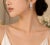Art Deco Late 20th Century Pair of 18K White Gold Diamond Drop Earrings Estate For Sale - Image 3 of 3