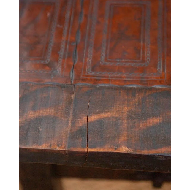 1980s Brazilian Leather and Wood Dining Set - Table and 6 Chairs For Sale - Image 18 of 18