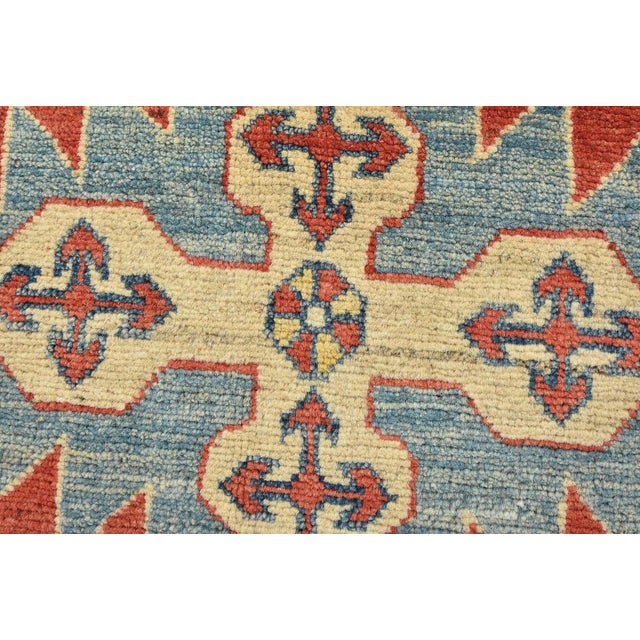 2020s Kazak Rug 8′ X 10’11” Red Wool Tribal Hand-Knotted Oriental Carpet For Sale - Image 5 of 15