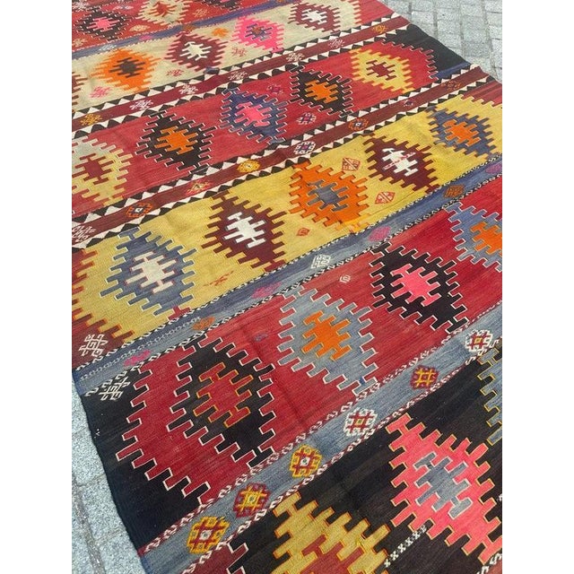 Mid-Century Turkish Anatolian Kilim, 1950s For Sale - Image 18 of 18