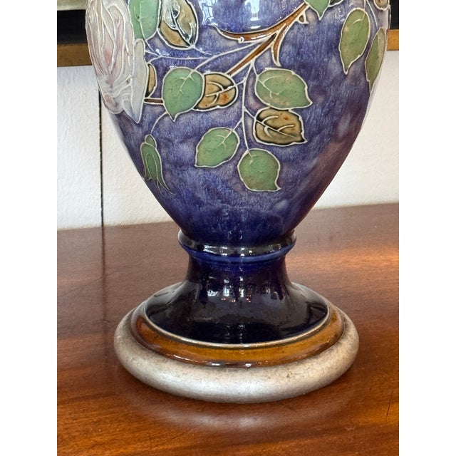 1950s Pair of Royal Doulton “Rose” Lamps For Sale - Image 14 of 15