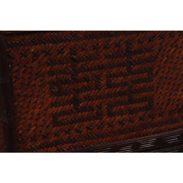 Vintage Chinese Tiered Rattan Wedding Basket For Sale - Image 14 of 16