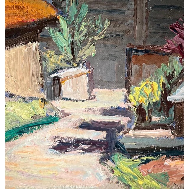 Ernest Voegeli, Backlight at Huémoz, Oil on Canvas For Sale - Image 6 of 10