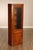 High Quality American Made Inlaid Cherry Display Cabinet with Single Glazed Door Opening to Lighted Interior with...