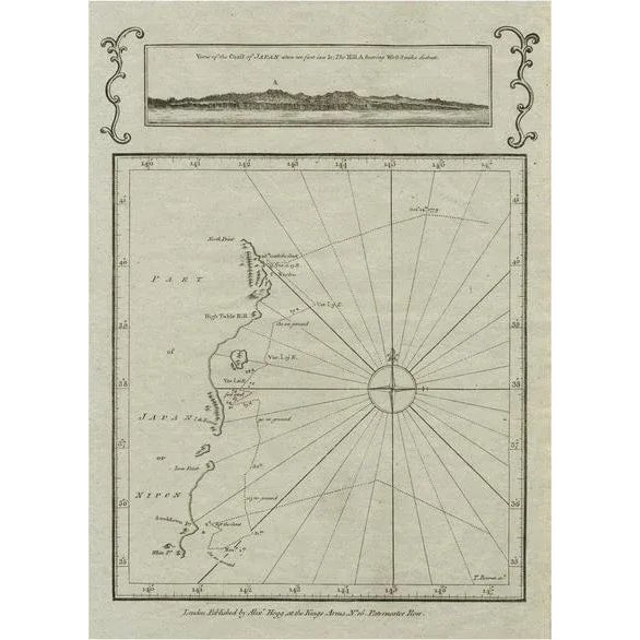 Map of the East Coast of Honshu with Inset, 1785 For Sale - Image 5 of 5