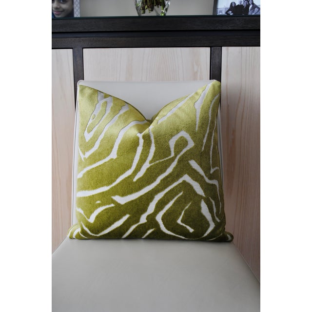 Chartreuse Green Velvet Pillow Cover 20x20 Chairish