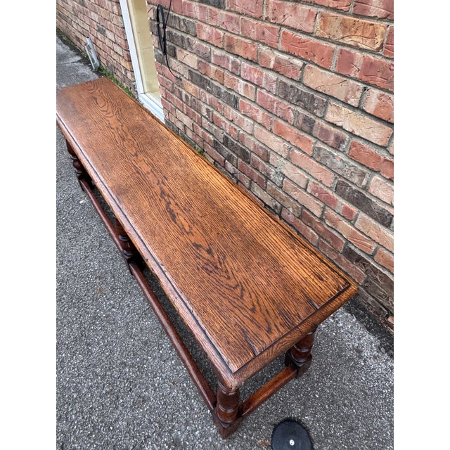 Wood 19th Century Antique English Bench For Sale - Image 7 of 12