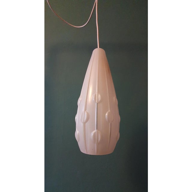 Vintage Glass Pendant Light, 1960s For Sale - Image 4 of 6