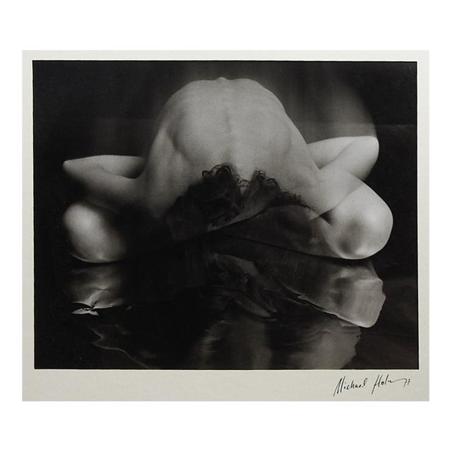 1971 Black and White Surreal Female Nude Photograph For Sale