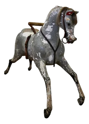 Early 19th Century Wooden Horse, 1860a