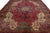 Red Vintage 10 X 13 Handmade Tabriz Wool Rug in Red For Sale - Image 8 of 9