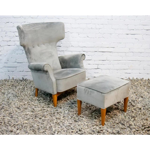 Set of Model FH 8023 Wingback Hammer Chair by Fritz Hansen for Dania 1950 For Sale - Image 11 of 13