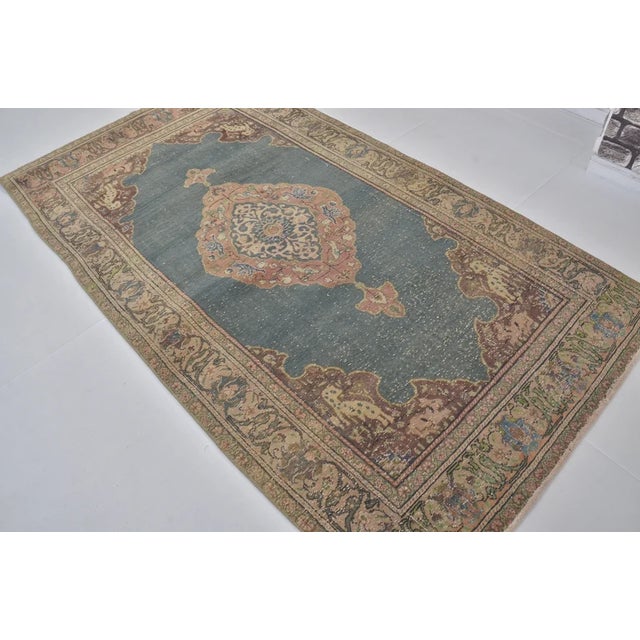 Mid 20th Century Multi-Medallion Geometric Tribal Area Rug For Sale - Image 10 of 10