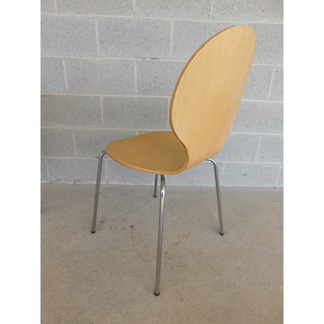 Danish Modern Style Mid Century Bent Wood Chair & Table Set Chairish