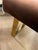 Milo Baughman for Thayer Coggin Mid Century Modern Polished Brass Bench With Chocolate Brown Velvet Seat For Sale - Image 4 of 9