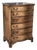 Chest of Drawers with Serpentine Front & Brass Handles For Sale