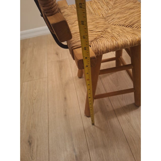 Mid-Century Victor Courtray Style Woven Swivel Dining Chairs - Set of 3 For Sale In Tampa - Image 6 of 9