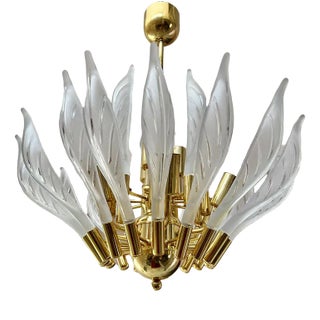 Large Chandelier in the style of Franco Luce, 1980s For Sale