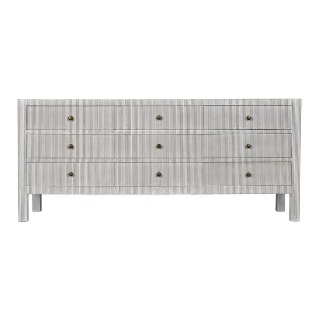 Noir NOIR Conrad 9 Drawer Dresser, White Wash For Sale - Image 4 of 11