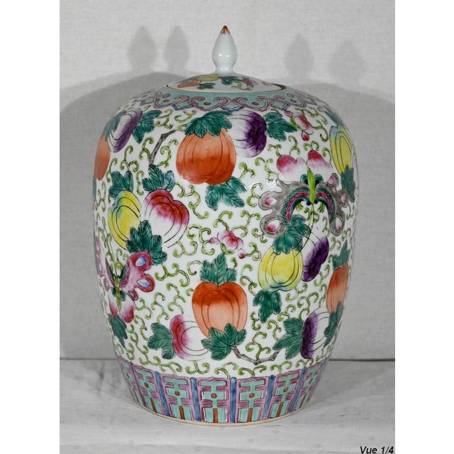 Blue Early 20th Century Chinese Porcelain Vase with Lid For Sale - Image 8 of 18