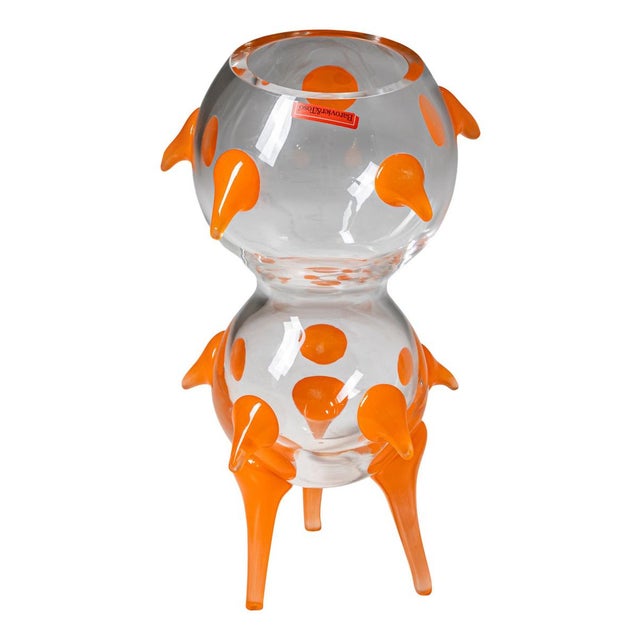 Glass Bag Series Sculpture Vase in Glass by Barovier & Toso For Sale - Image 7 of 7