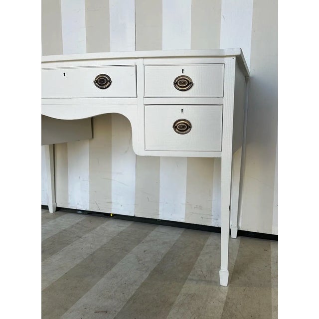 19th Century Petite 19th Century English Sideboard in the Fabulous Things Sand Burlap Finish For Sale - Image 5 of 8